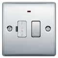 BG NPC52 Nexus Metal Polished Chrome 13A Neon Switched Fused Spur Unit