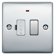BG NPC52 Nexus Metal Polished Chrome 13A Neon Switched Fused Spur Unit by British General (BG-NPC52-Shopify-SA_1)