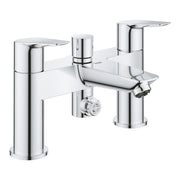 Grohe BauEdge Dual Lever Bath Shower Mixer ½″ - Chrome 25217001 by Grohe (Grohe-25217001)