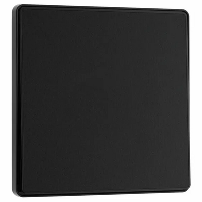 BG Evolve Matt Black Intermediate 20A Edge to Edge Rocker Light Switch | PCDMB13EB