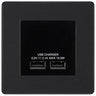 BG Evolve Matt Black Dual USB Charger 3.1A Output Socket - Black Insert by British General (BG-PCDMBEMS2B+EMUSB3B)