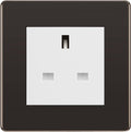 BG Nexus Screwless Black Nickel 13A Unswitched Socket FBNUSSW