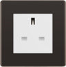 BG Nexus Screwless Black Nickel 13A Unswitched Socket FBNUSSW by British General (BG-FBNUSSW)