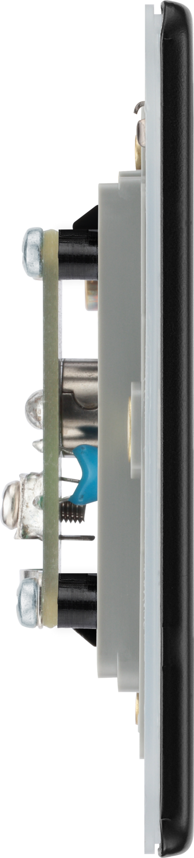 BG Nexus FFB62 Matt Black Single Isolated, Co-Axial Socket by British General (BG-FFB62-1)
