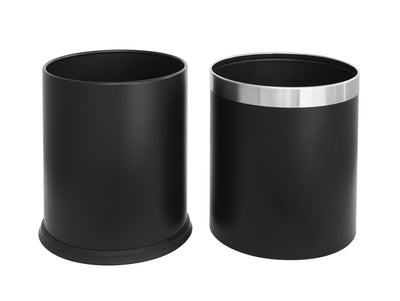 Corby Thornton Double Layer Waste Bin in Black, 9L by Corby of Windsor (Corby-12216)