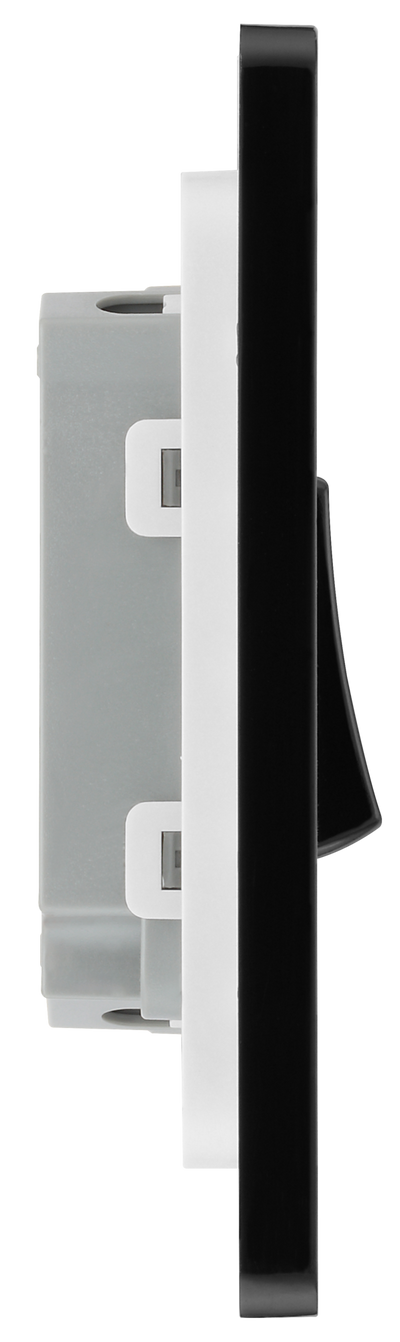 BG Evolve PCDCP42B Polished Copper 2 Gang 20A 16AX 2 Way Light Switch - Black Insert