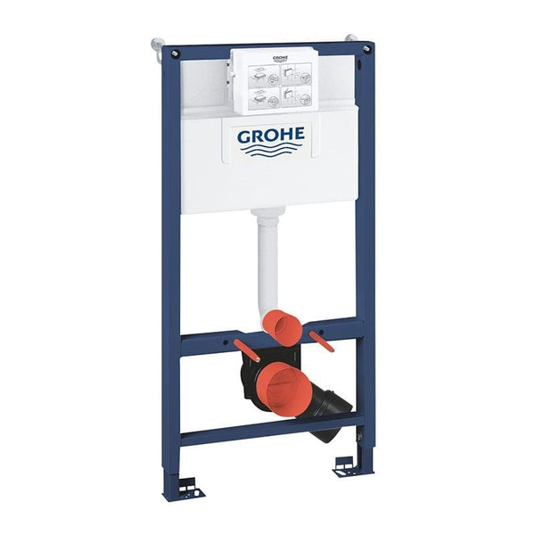 Grohe RAPID-SL 2-in-1 Toilet Frame; 6/9 Litre Dual Flush Cistern; 1000mm High Frame; Blue/White