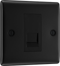BG NFBBTM1 Nexus Metal Matt Black 1 Gang Master Telephone Socket