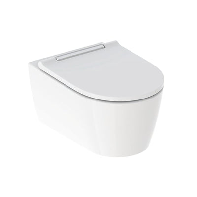 Geberit One Wall Hung Toilet, Shrouded, Turboflush, With Seat, White - 500.201.01.1 by Geberit (Geberit-500.201.01.1)