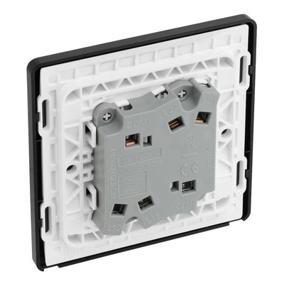 BG Evolve Polished Copper 2G Wide Rocker Light Switch PCDCP42WB with 25mm Steel Back Box