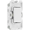 BG R12C Nexus Grid White 20A 20AX 2 Way 1 Pole Centre-Off Switch Module