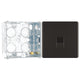 BG Screwless Black Nickel Single Secondary Telephone Socket FBNBTS1 with 35mm Steel Back Box