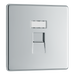 FPCRJ451 Front - This RJ45 ethernet socket from British General uses an IDC terminal connection and is ideal for home and office providing a networking outlet with ID window for identification.