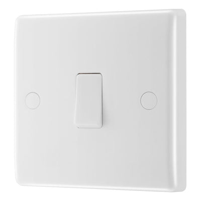 BG Nexus 20A 2 Pole Flex Outlet Switch White & 32mm Pattress Back Box