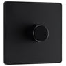 BG Evolve PCDMB81B Matt Black 1 Gang 200W Edge Switch-Black Insert by British General (BG-PCDMB81B-Shopify-SA_1)