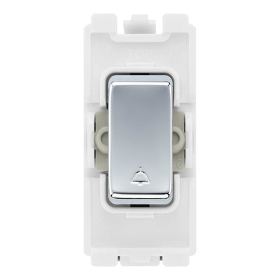 BG RRBELLPC Polished Chrome 20 Amp DP Appliance Grid Switch Labelled Bell Symbol by British General (BG-RRBELLPC+RPC30)
