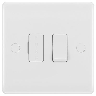 BG 850 Moulded Round Edge | White | 13A 2 Pole Switched Fused Connection Unit by British General (BG-850)