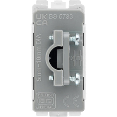 BG RBSFLEX Nexus Grid Brushed Steel 10mm Flex Outlet Module
