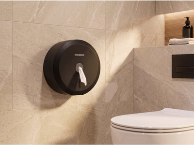 Bremmer Linea Toilet Roll Dispenser in Black