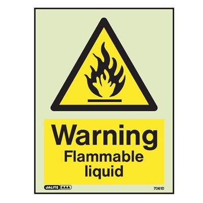 Extinguishers & Equipment: Flammable Warning Signs Warning Flammable Gases by Jalite signs (Safelincs-JS7590D)