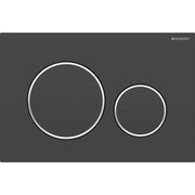Geberit Sigma20 Round WC Dual Flush Plate - Matt Black - 115.882.14.1 by Geberit (Geberit-115.882.14.1)