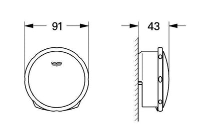 Grohe TALENTOFILL Inlet Pop Up and Waste System Chrome - 19952000