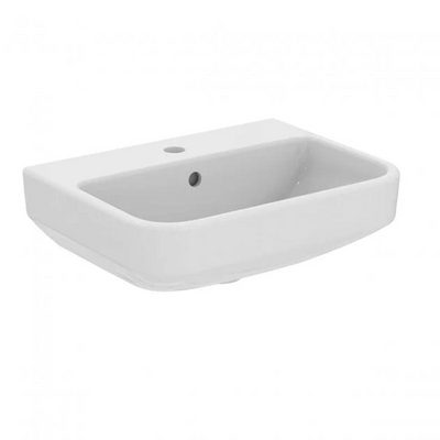 Ideal Standard I.Life S 500mm Pedestal Basin With Overflow - White - T518501 by Ideal Standard (idealstandard-T518501)