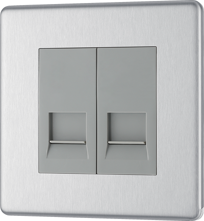FBSBTS2 Front - This Secondary telephone socket from British General uses a screw terminal connection and should be used for additional telephone points which feed from the master telephone socket.