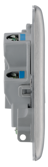 NBS54 Side - This 13A fused and unswitched connection unit from British General provides an outlet from the mains containing the fuse ideal for spur circuits and hardwired appliances.