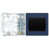 BG Evolve Matt Blue 1G Wide Rocker Light Switch PCDDB12WB with 35mm Steel Back Box