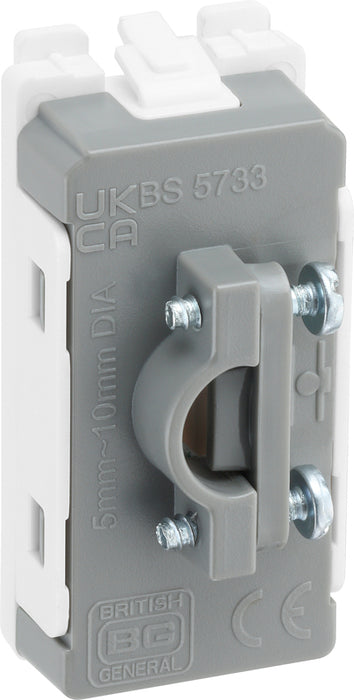 BG RPCDWFLEX Evolve Grid White 10mm Flex Outlet Module