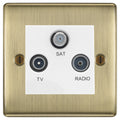 BG Nexus Metal Antique Brass TV/FM/SAT Socket NAB67W