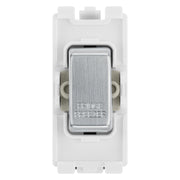 BG RRFFBS Brushed Steel 20 Amp Double Pole Appliance Grid Switch Labelled Fridge by British General (BG-RRFFBS+RBS30)