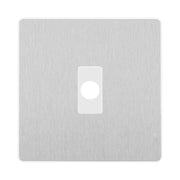 BG Evolve Brushed Steel Flex Outlet Socket White Insert PCDBSFLEXW by British General (BG-PCDBSFLEXW)