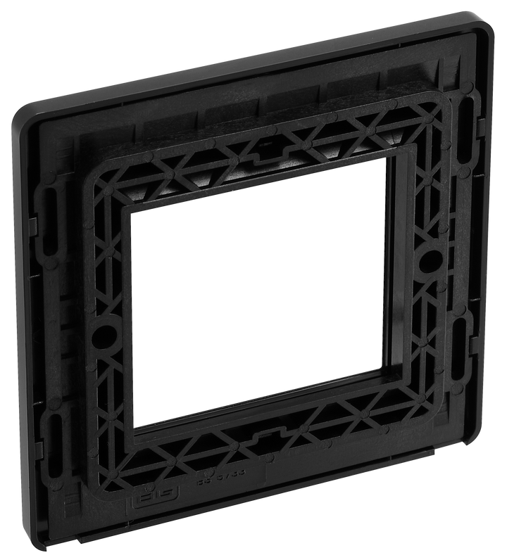 PCDMBEMS2B Back - The Euro Module range from British General combines plates and interchangeable modules so you can configure your own bespoke switches and sockets.