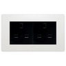 BG Evolve Pearlescent White 4 Gang 13A Unswitched Socket - PCDCL4GUSSB by British General (BG-PCDCL4GUSSB)