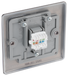 NBNRJ451 Back - This RJ45 ethernet socket from British General uses an IDC terminal connection and is ideal for home and office providing a networking outlet with ID window for identification.
