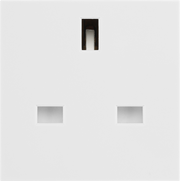 BG EMUKSW | White | 13A 2 Module Euro Module UK Unswitched Socket by British General (BG-EMUKSW)