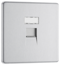 BG Electrical FBSRJ451 Nexus Screwless Flat-Plate Single RJ45 Data Outlet Brushed Steel