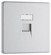 BG Electrical FBSRJ451 Nexus Screwless Flat-Plate Single RJ45 Data Outlet Brushed Steel by British General (BG-FBSRJ451-Shopify-SA_1)