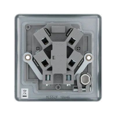 BG MC552F Metal Clad | 13A Flex Outlet Unswitched Fused Connection Unit by British General (BG-MC552F)