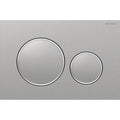 Geberit Sigma20 Round WC Dual Flush Plate - Brushed Stainless Steel - 115.882.SN.1