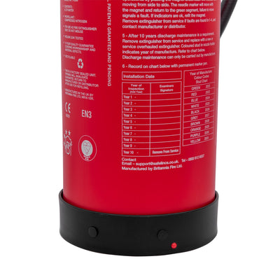 P50 Service-Free 6ltr Water Mist Fire Extinguisher by Britannia Fire (BEFW6WMAS)