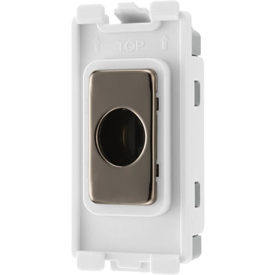 BG Electrical RBNFLEX Nexus Grid Black Nickel Flex Outlet Module 10mm