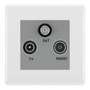 BG Nexus White Moulded TV/FM/SAT Socket NWM67G by BG Nexus (BG-NWM67G)