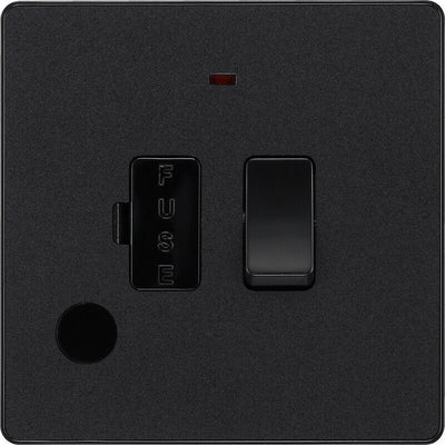 BG Evolve Matt Black Screwless Switches & Sockets Black Inserts Full Range
