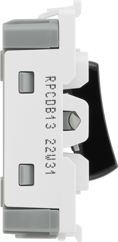 BG RPCDB13 Evolve Grid Black 20A 20AX Intermediate 1 Pole Switch Module