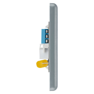 BG MC5BTM2 Metal Clad | 2 Gang Telephone Master Socket by British General (BG-MC5BTM2)