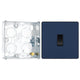 BG Evolve Matt Blue 10AX 1 Way Press Switch PCDDB14B with 25mm Steel Back Box