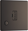 BG FBN55 Nexus Screwless Flat-Plate Unswitched Fused Connection Spur Unit Flex by British General (BG-FBN55-Shopify-SA_1)
